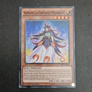 Soprano the Melodious Songstress SP17-1T013 Italian 1st Edition Yugioh card